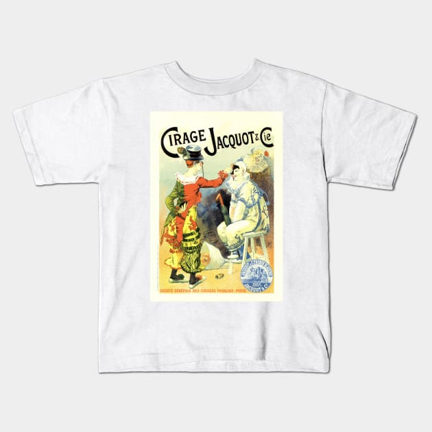 Pantomime Clown CIRAGE JACQUOT Lucien Lefevre Art Nouveau Kids T-Shirt by vintageposters